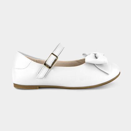 Imagem de Sapatilha Infantil Bibi Ballerina Basic Branca com Laço