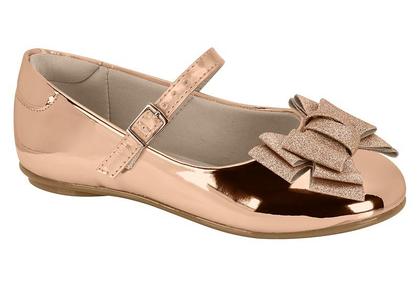 Imagem de Sapatilha infantil molekinha com laço verniz - 20831122