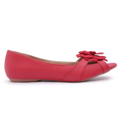 Imagem de Sapatilha LeRUCHEL Peep Toe Flor Feminino