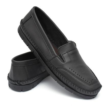 Imagem de Sapatilha Mocassim Masculina Couro Conforto Total 270