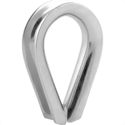 Imagem de Sapatilha Para Cabo Aco Sao Raphael 3/16'' - Kit C/50 Pecas