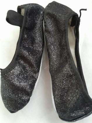 Imagem de Sapatilhas Ballet de Gliter cor Preta  