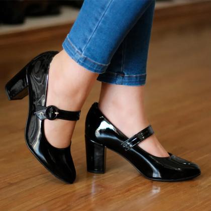 Imagem de sapato feminino modare verniz preto n 34