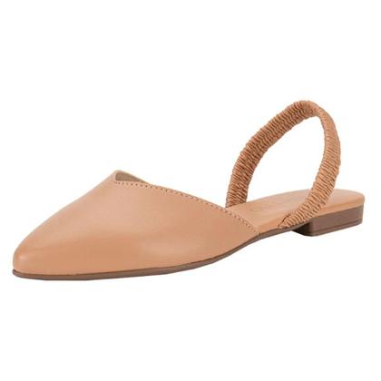 Imagem de Sapato Feminino Mule Bico Fino Beira Rio Conforto - Nude