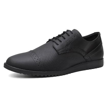 Imagem de Sapato Oxford Classico Ec Shoes com Perfuros e Cadarço Sola Borracha Leve