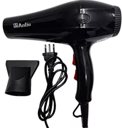 Imagem de Secador de Cabelos Anliu 3200W 2 Velocidades 3 Temperaturas Preto 127V