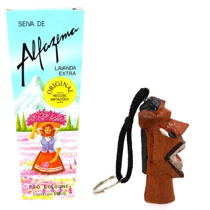 Imagem de Seiva de Alfazema Original Colônia Antigo Perfume Chaveiro Carranca Proteção Espiritual Amor Kit