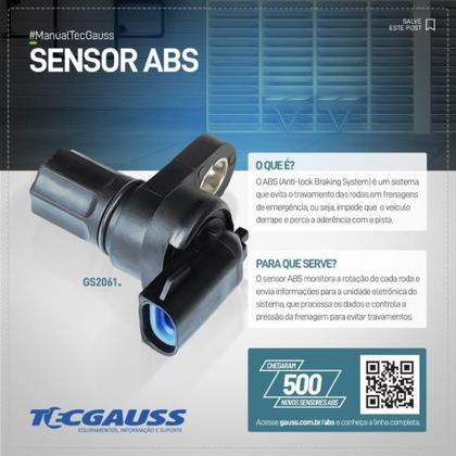Imagem de Sensor abs Traseiro Bmw Serie 1 2005 a 2015 GAUSS GS2047