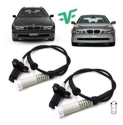 Imagem de Sensor de freio abs bmw 525 528 530 540 e39 1996 á 2003 dianteiro direito/esquerdo 69cm kit c/2