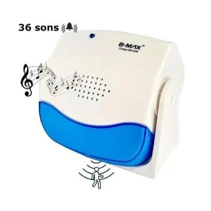 Imagem de Sensor De Presença Campainha Anunciador Sem Fio 36 Toques Ss Eletrodomésticos