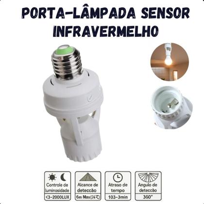 Imagem de Sensor de Presença Soquete com Fotocélula para Lâmpadas LED
