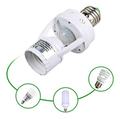 Imagem de Sensor De Presença Soquete De Luz Iluminação E27 Movimento 360