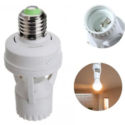 Imagem de Sensor de Presença Soquete  para Lâmpada com Fotocélula e Detecção de Movimento