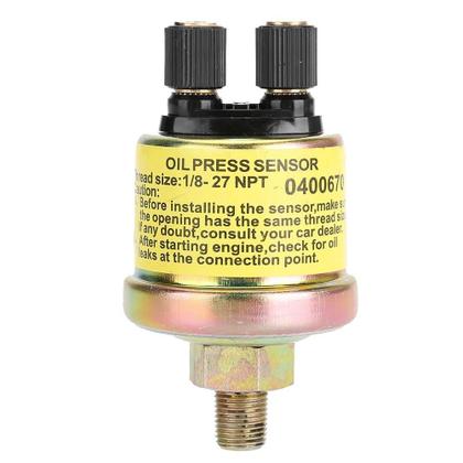 Imagem de Sensor De Pressão De Óleo Do Motor Universal De Dupla Saída 1/8 NPT Para Medidor De Mercado