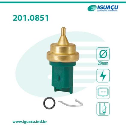 Imagem de Sensor de temperatura Peugeot 307 2002 a 2012 IGUAÇU