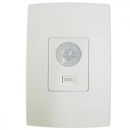 Imagem de Sensor Qualitronix Parede Embutir Foto 180 Com Chave Branco Qi6M