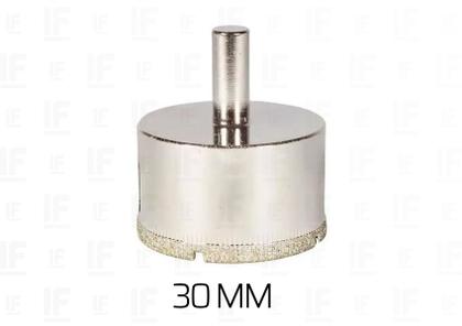 Imagem de Serra Copo Broca Diamantada 30mm P/ Vidro Cerâmica Marmore