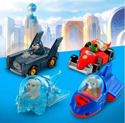 Imagem de Set c/4 Miniaturas DC Liga dos SuperPets Diecast Mattel 1/64