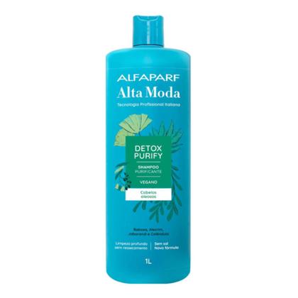 Imagem de Shampoo 1L  Alfaparf Alta Moda Detox Purify - Limpeza poderosa e prolongada - Cabelos Oleosos