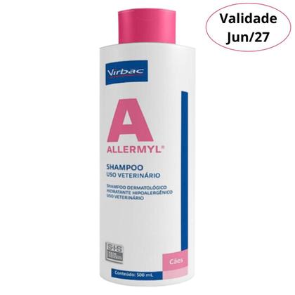 Imagem de Shampoo Hidratante Allermyl Glico 500ml Virbac Cães E Gatos