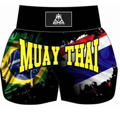 Imagem de Short De Muay Thai/boxe Brasil Tailândia