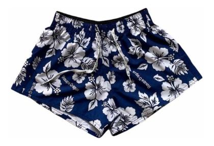 Imagem de Short Moda Praia Relaxado Tactel Com Elastano Estampado Feminino