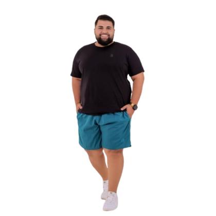 Imagem de Short Tactel Masculino Plus Size Elastano Bermuda G1 ao G4
