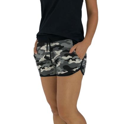 Imagem de Shortinho Feminino MXD Conceito Camuflado Cinza