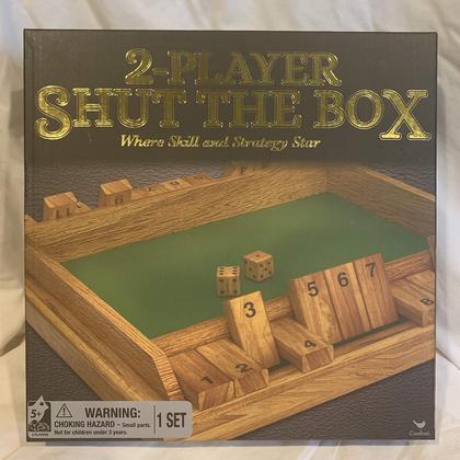 Imagem de Shut The Box Game Cardinal 6040879 Madeira multicolorida para dois jogadores