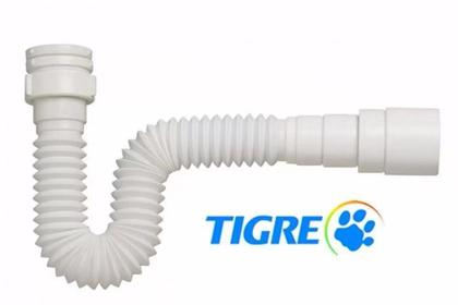Imagem de Sifão Sanfonado Universal Tigre Ajustável Copo Flexível P/ Ralo, Pia, Tanque e Lavatório
