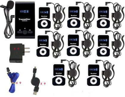 Imagem de Sistema de guia turístico sem fio EXMAX ATG-100T, alcance de 110V 20-30m