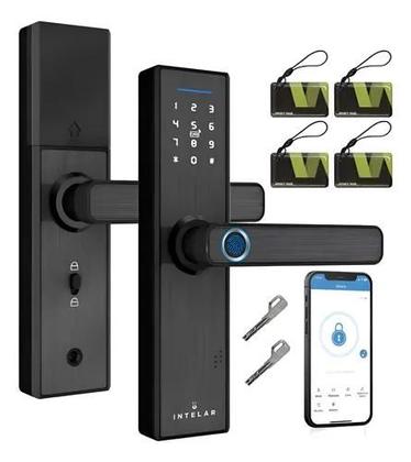 Imagem de Smart Fechadura Biométrica Inteligente Digital Touch Preto