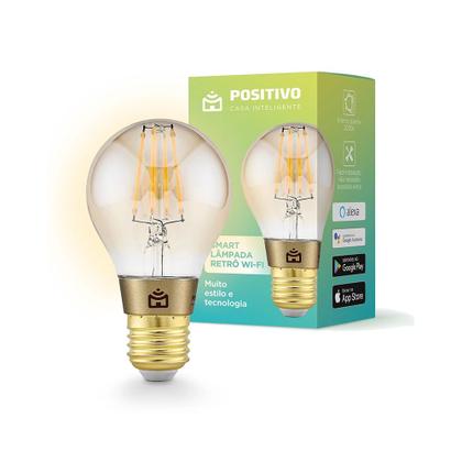 Imagem de Smart Lâmpada Retrô Positivo Wi-Fi Smart Home Filamento LED 7W Bivolt