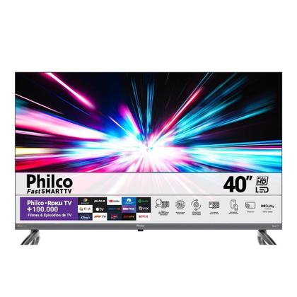 Imagem de Smart Tv 40'' Philco Ptv40e3ersgb Full Hd Led Hdmi Roku Tv