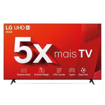 Imagem de Smart TV 4K 55 LG UHD 55UT8050 Processador A5 Ger7 AI Alexa/Chromecast integrado Otimizador de Jogos webOS 24 Controle Smart Magic