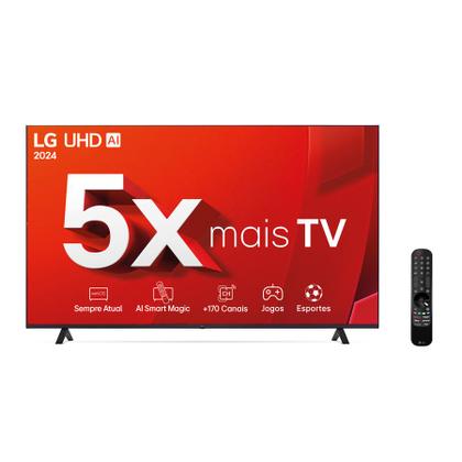 Imagem de Smart Tv 4k 65'' LG Uhd 65ut8050 Processador 5 Ger7 Ai Alexa/chromecast Integrado Webos 24 Controle Smart Magic