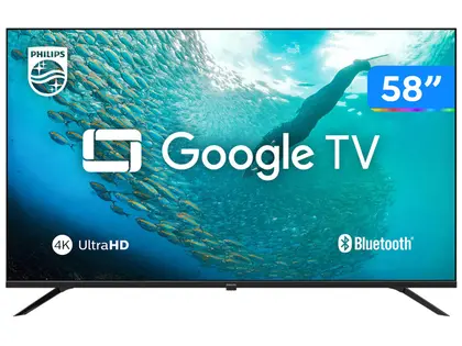 Imagem de Smart TV 58" 4K UHD LED Philips Série 7019 58PUG7019/78 Wi-Fi Bluetooth Google Assistente 3 HDMI 2 USB