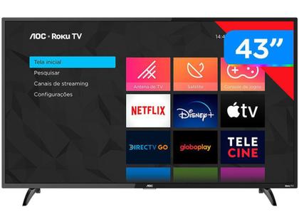 Imagem de Smart TV Full HD LED 43” AOC 43S5195/78G - Wi-Fi 3 HDMI 1 USB