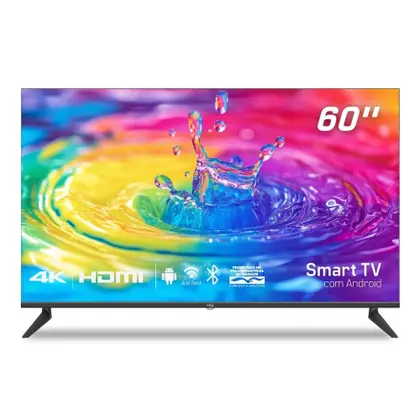 Imagem de Smart TV HQ 60" 4K, HDR Android 11, Design Slim, Processador Quad Core, Espelhamento de tela HQS60KK