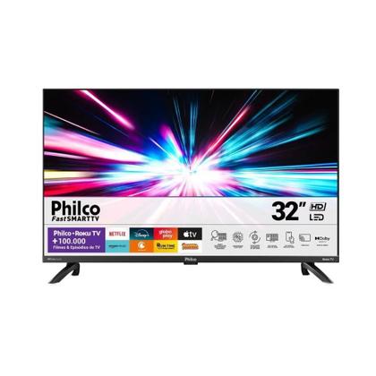 Smart Tv Led 32 Philco Borda Infinita Roku Tv PTV32G7PR2CGB