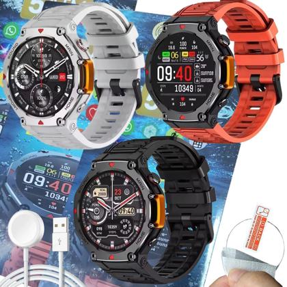 Imagem de Smart Watch Inteligente M-Rex 4 Tatico Militar Relogio Masculino Monitor Esportivo Ciclismo Academia