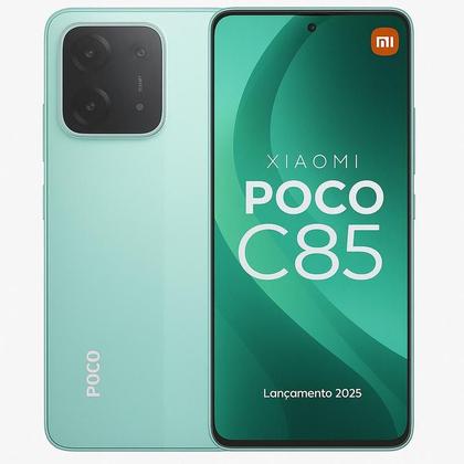 Smartphone Celular Xiaomi POCO C85, 128GB, 6GB RAM, Android 15