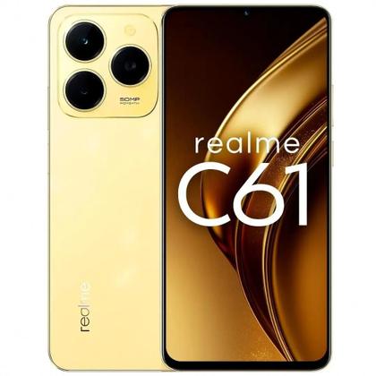 Imagem de Smartphone Realme C61 256GB 8GB RAM Dual SIM NFC Tela 6.74 Sparkle Gold