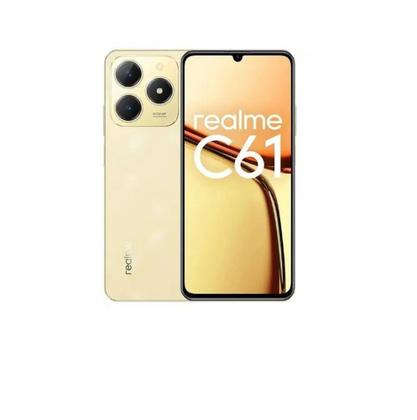 Imagem de Smartphone Realme C61 RMX3930 128GB 4GB RAM Dual SIM, Telefone NFC Tela 6.74, dourado