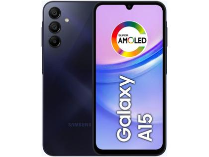 Imagem de Smartphone Samsung Galaxy A15 6,5" 128GB Azul Escuro 4G 4GB RAM Câm. Tripla 50MP + Selfie 13MP 5