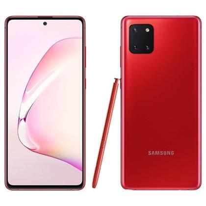 Smartphone Samsung Galaxy Note 10 Lite, Vermelho , Tela 6.7