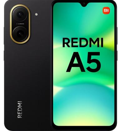 Imagem de Smartphone Xiaomi Redmi A5, 64GB, 3GB RAM, Tela 6,88 polegadas HD 120Hz, Câmera 32MP, Bateria 5200mAh, Android 15 Go, Dual SIM 4G