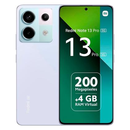 Imagem de Smartphone xiaomi redmi note 13 pro 5g 256gb 8gb ram - camera de 200mp 