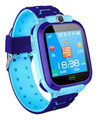 Imagem de Smartwatch Infantil Hw C2 Azul Chip Camera Gps Prova Dagua Faz e Recebe Ligações Envio Já Original com Nota Fiscal