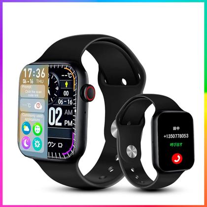 Imagem de Smartwatch Preto Relógio Inteligente Bluetooth Masculino Feminino